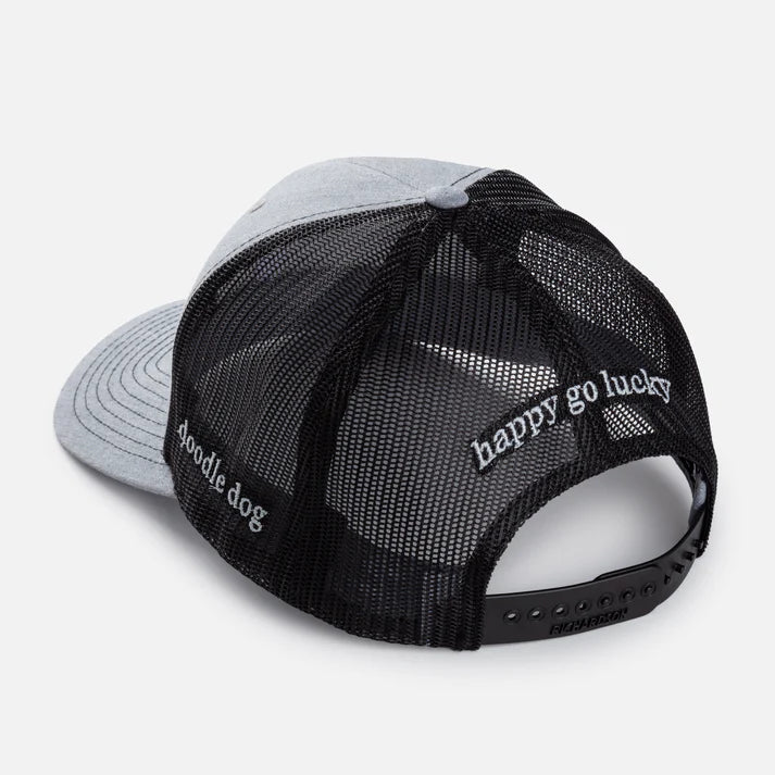 Trucker Hat Sitting Doodle (Center)