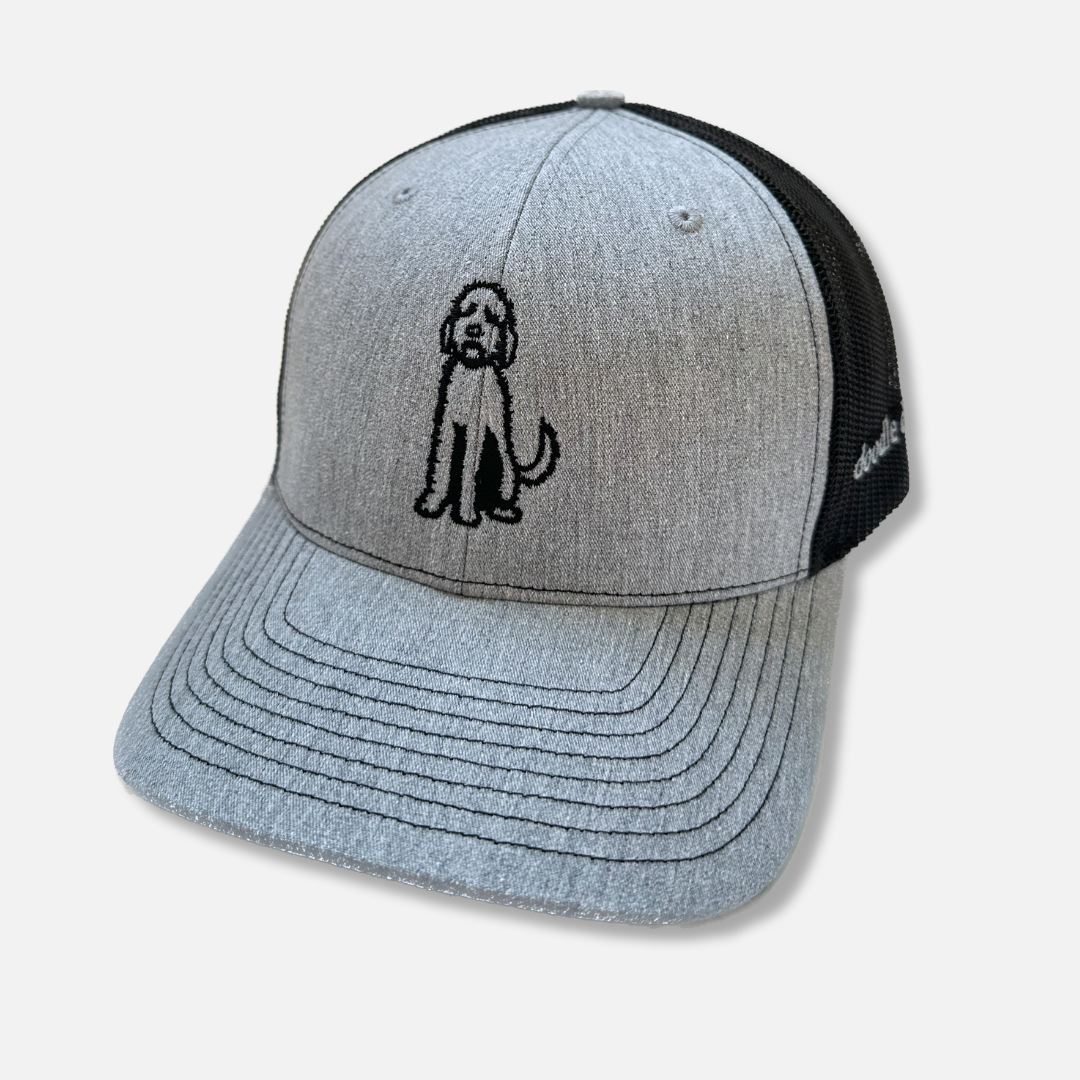 Trucker Hat Sitting Doodle (Center)