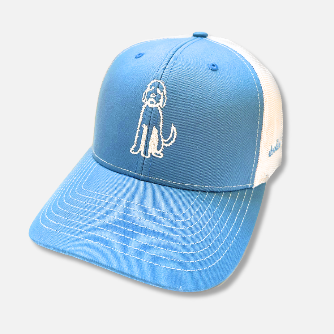 Trucker Hat Sitting Doodle (Center)