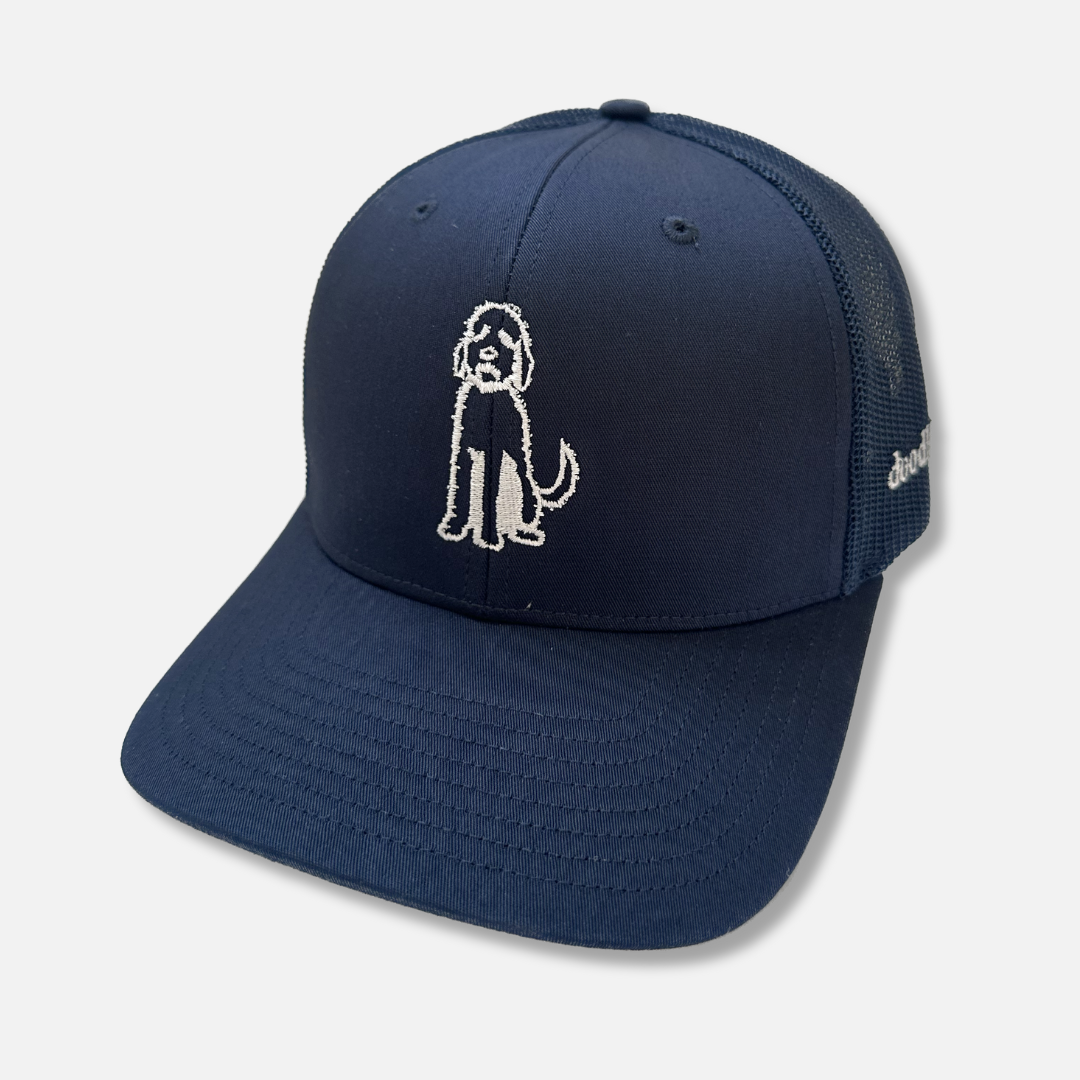 Trucker Hat Sitting Doodle (Center)