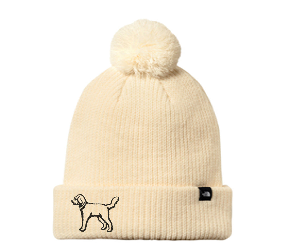 Pom Beanie by The North Face - Standing doodle - Doodle Dog